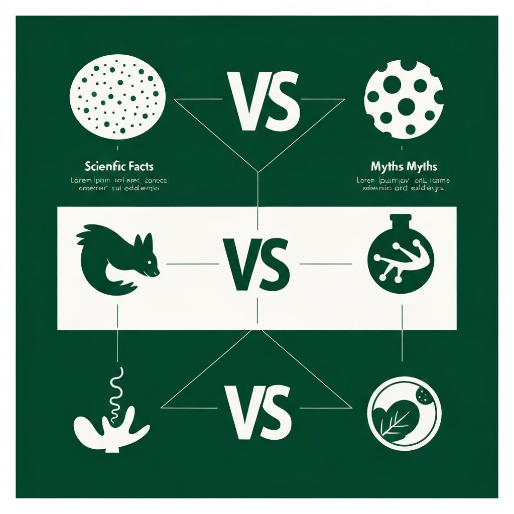 Educational illustration of scientific facts and evidence